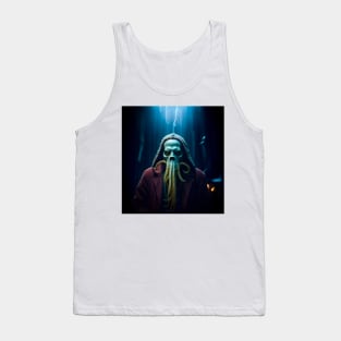 Ethereal Menace: Dark Portrait of a Terrifying Mind Flayer Tank Top